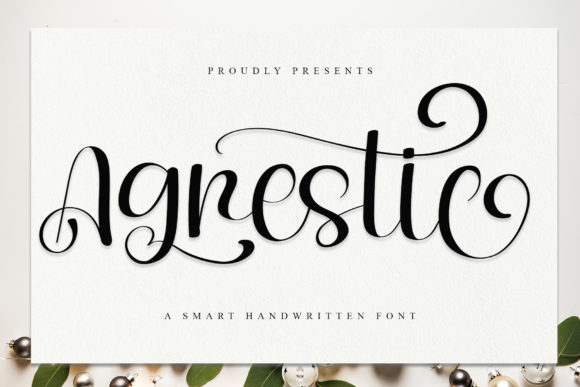 Agrestic Font Review: A Romantic Script for Branding