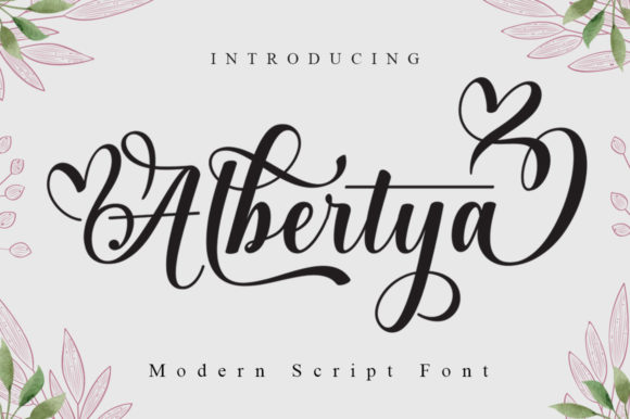 Albertya: A Script Font for Modern Web Design