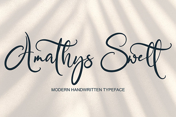 Amathys: A Script Font for Editorial Elegance