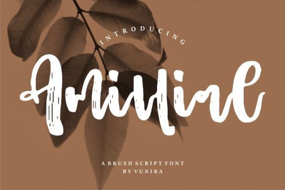 Amillial Typeface: Bold Brush Script for Branding