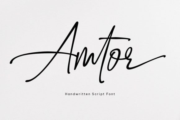 Amtor: A Refined Script Font for Editorial Design