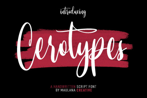 Cerotypes: A Delicate Script Font for Crafters