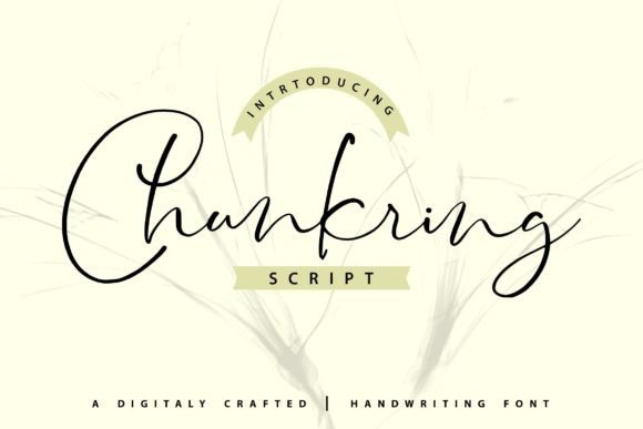 Chunkring: A Handwritten Font for Brand Identity