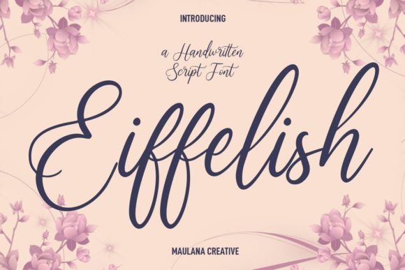 Eiffelish: A Refined Script Font for Editorial Design