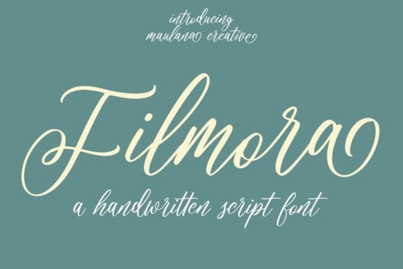 Filmora: A Script Font for Editorial Charm