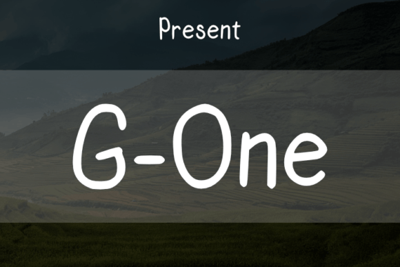 G One: A Delicate Script Font for Makers