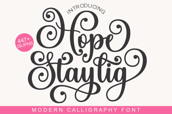 Hope Staylig: A Graceful Script Font for Editorial Design