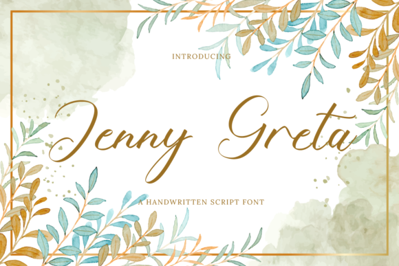 Jenny Greta: A Script Font for Editorial Design