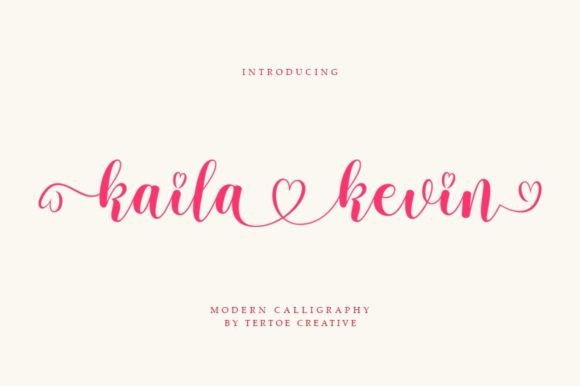 Kaila Kevin: A Charming Script Font for Web Design
