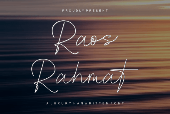 Raos Rahmat: A Script Font for Authentic Branding