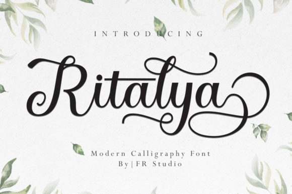 Ritalya: A Refined Script Font for Editorial Design