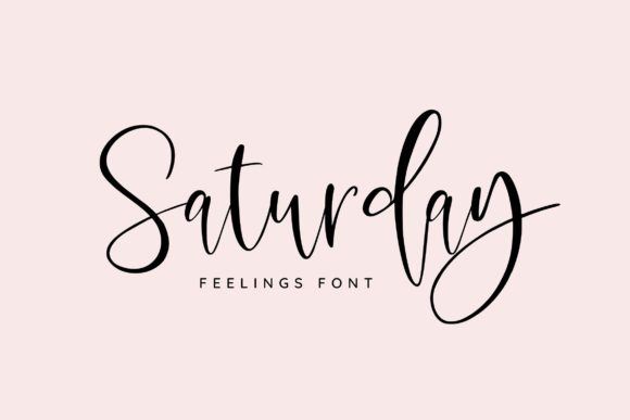 Saturday Feelings: A Bouncy Script Font for Campaigns