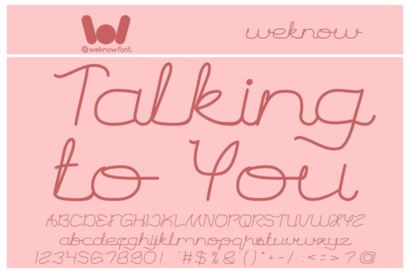 Talking to You: A Script Font for Brand Identity