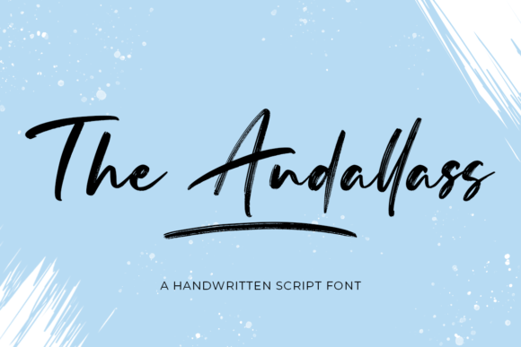 The Andallass Font for Handmade Labels