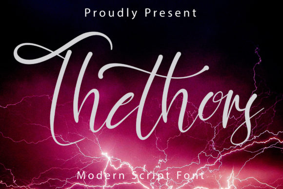 Thethors: A Script Font for Editorial Calm