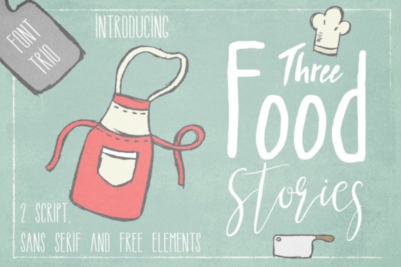 Three Food Stories: A Script Font for Branding