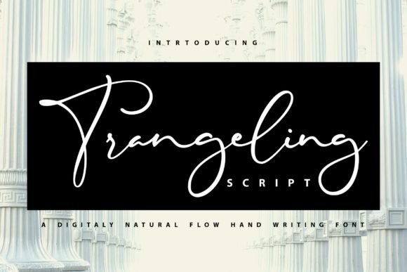Trangeling: A Casual Script Font for Crafters